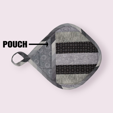 Handmade Reversible Pot Holder with Pocket - Unicorn Fart Productions